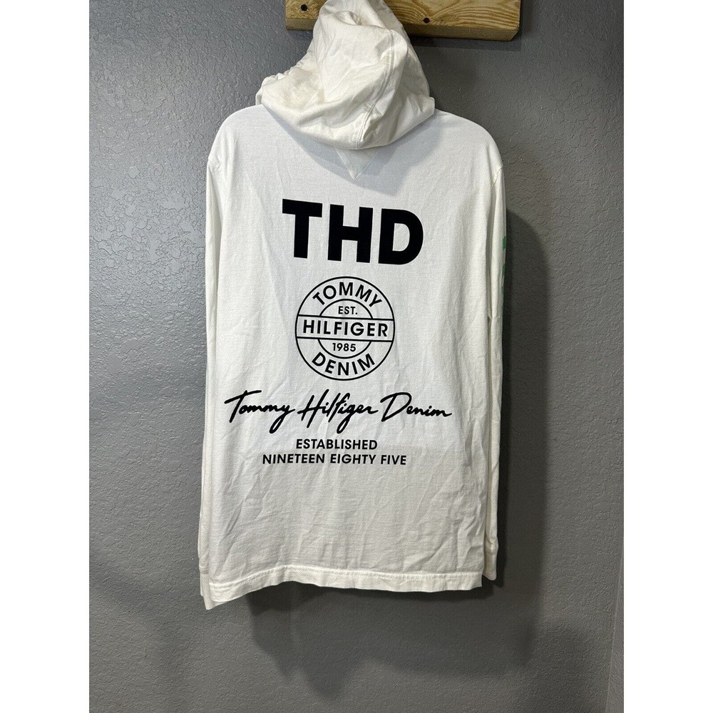 Tommy Hilfiger Denim Lightweight White Hoodie‎ Size M